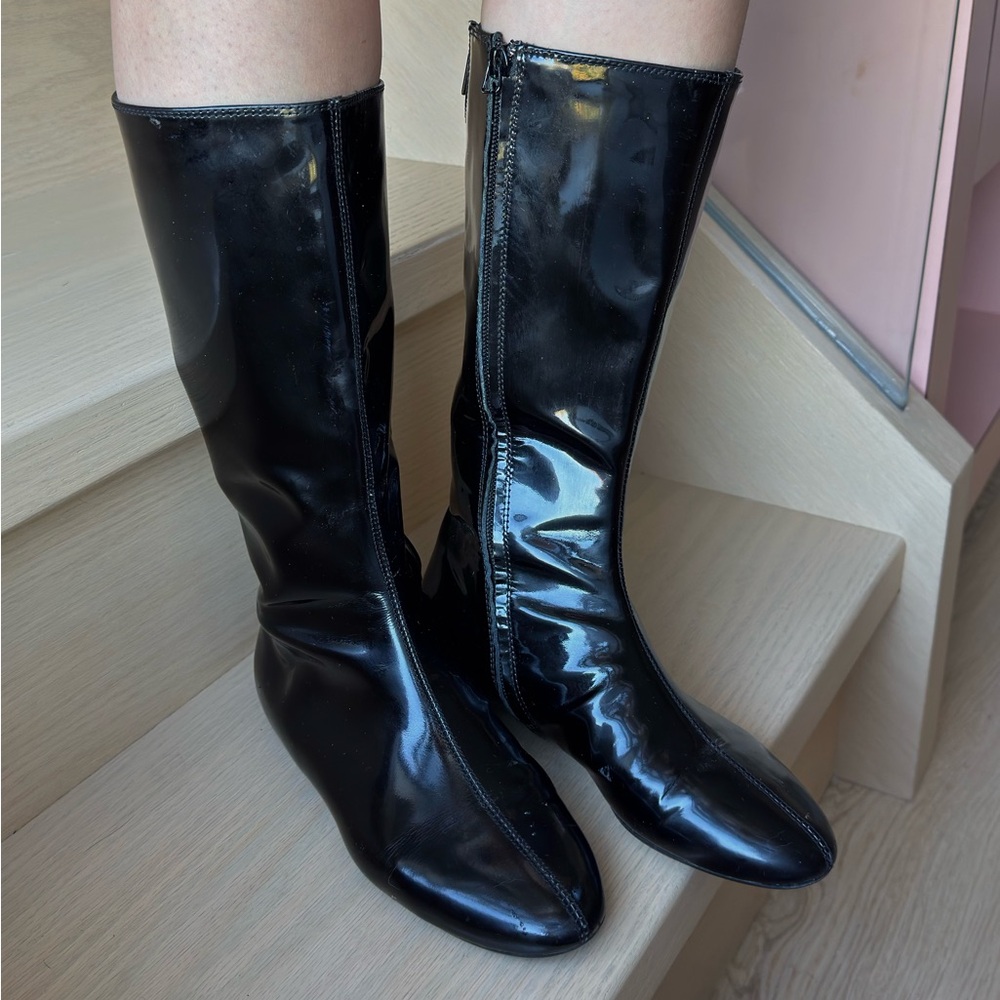 Burberry patent leather mid-calf Boots